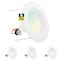 Sunperian 5/6 Inch LED Recessed Can Lights 5 CCT Selectable 2700K-5000K 14W 1100LM CRI90 Dimmable 4-Pack SP34205-4PC - alternate 1